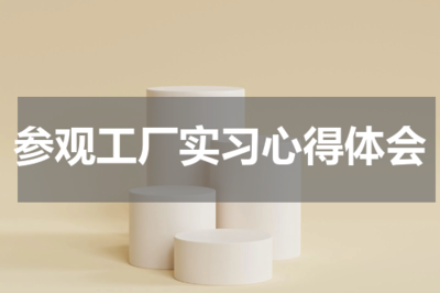 參觀工廠實習(xí)的心得體會——教育咨詢服務(wù)的啟示